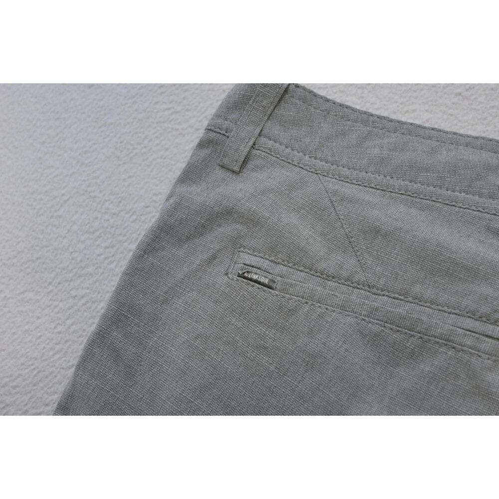 LinkSoul Hybrid Golf Shorts Gray Wicking Flat Performance Athletic Mens Size 35 - Picture 9 of 9